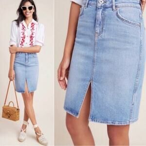 Anthropologie Pilcro and the Letterpress denim Skirt size 6